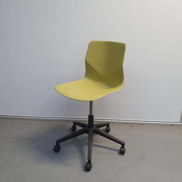 Four design bureaustoel / schoolstoel - groene kunststuf zit, Ophalen of Verzenden, Nieuw