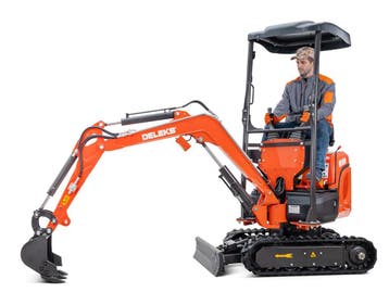 DELEKS® M100 Mini graafmachine Kraan Minigraver 1.0t KUBOTA, Ophalen of Verzenden, Graafmachine