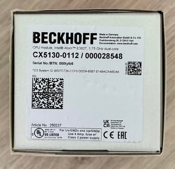 BECKHOFF - CX5130 - Embedded PC Intel Atom E3827 CPU, Verzenden, Nieuw