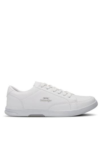 Sneakers heren wit zilver | Slazenger Albert | nieuw, Kleding | Heren, Verzenden, Nieuw, Sneakers of Gympen, Wit