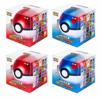 Pokémon - 4 Box - Super Ball e Poke ball, Nieuw