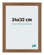 Fotolijst 24x32 cm - Eiken Rustiek - MDF - Mura, Huis en Inrichting, Woonaccessoires | Lijsten, Verzenden, Nieuw