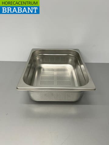 RVS Geperforeerde Gastronorm Bak GN Bak 1/2 GN Diepte 100 mm, Ophalen of Verzenden, Nieuw in verpakking