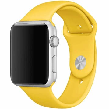 Apple Watch bandje Ovaro - siliconen - geel - geel / 38 ·, Verzenden, Nieuw