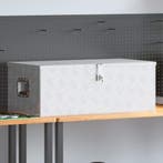vidaXL Opbergbox 90x47x33,5 cm aluminium zilverkleurig, Verzenden, Nieuw