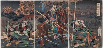 Utagawa Yoshimori • De Grote Slag van Kai en Echigo • 1864 •