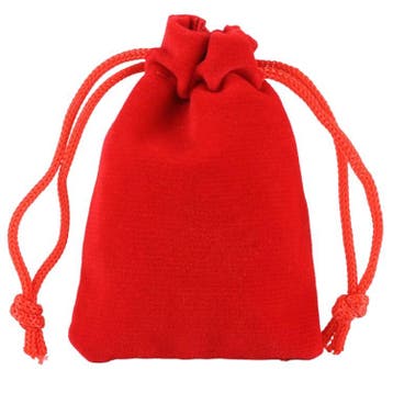 Fako Bijoux - Fluweel Cadeau Zakjes - Velours - 7x9cm - Rood, Verzenden, Nieuw