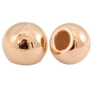 2 x  DQ metaal eindkap bol Ø1.0mm Rosé goud (nikkelvrij), Ophalen of Verzenden, Nieuw, Draad