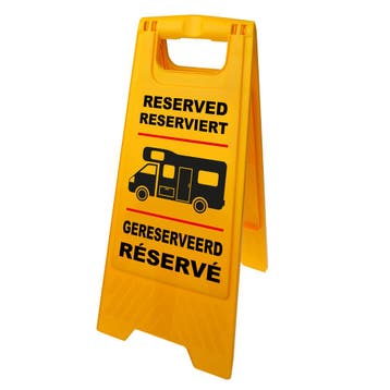 Markeerbord "Gereserveerd" voor camper, Caravans en Kamperen, Verzenden, Nieuw