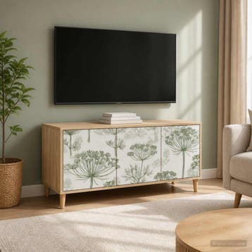 vidaXL Tv-meubel GOTHA 102 x 33 x 50 cm Sonoma Bewerkt hout, Minder dan 50 cm, Verzenden, Nieuw, Minder dan 100 cm