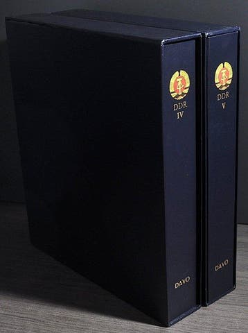 Duitse Democratische Republiek (DDR) - 2 leeg luxe DAVO, Gestempeld