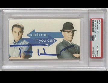 Catch Me If You Can - Tom Hanks - Signed Photo - PSA COA, Nieuw