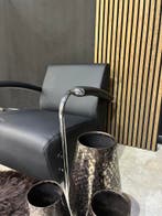 Leolux Scylla - zwart leer -, Ophalen, Nieuw