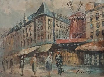 Caroline Burnett - Vue du moulin rouge