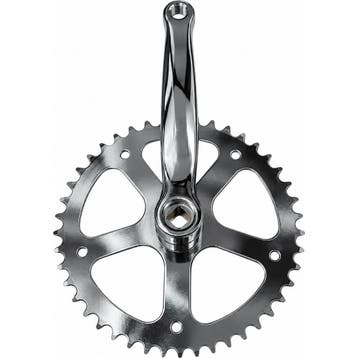 Falkx Crankstel - 44T - Staal - Zilver - 170 mm - Spieloo..., Ophalen of Verzenden, Nieuw, Crankstel of Pedalen