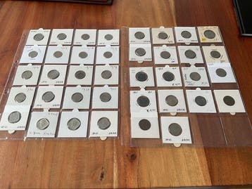 Nederland. 5 Cents 1907-1948 (38 stuks) (Zonder, Postzegels en Munten, Munten | Nederland