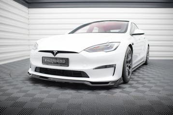Maxton Front Splitter V.2 Tesla Model S Plaid Mk1 Facelift, Verzenden