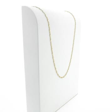 Gouden infinity schakelketting, Ophalen of Verzenden, Gebruikt, Overige kleuren, Goud