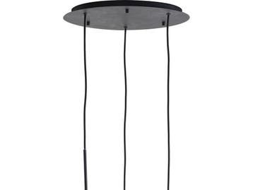 Light & Living Mayson - Hanglamp - 3L - Bruin Glas - Ø40cm, Verzenden, Nieuw