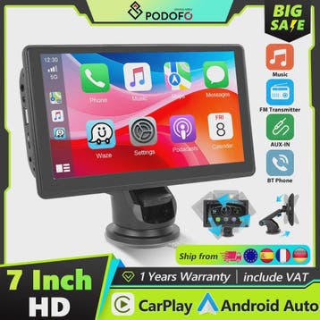 Universele Auto Multimedia Speler met CarPlay, Android Auto,, Verzenden, Nieuw