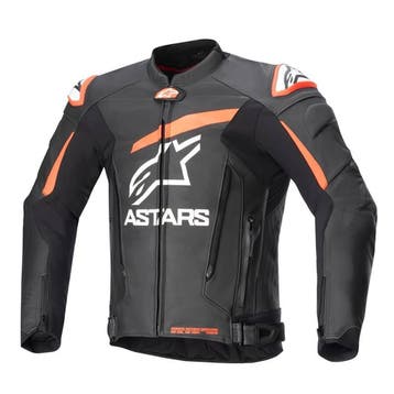 Alpinestars GP Plus V4 Leren Jas Zwart Rood Fluo Wit, Motoren, Nieuw met kaartje, Jas | leer, Alpinestars, Heren
