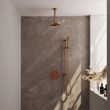 Brauer Copper Edition Thermostatische Regendoucheset Inbouw, Ophalen of Verzenden, Nieuw