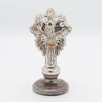 Zilverglas, boerenzilver kruis - Glas - 1850-1900