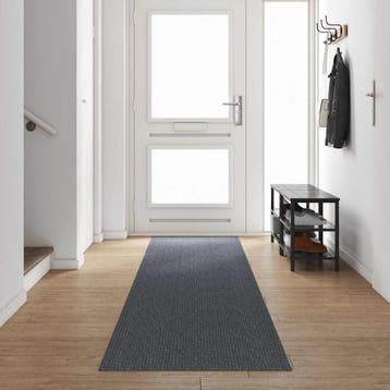 vidaXL Tapijt Loper Grijs 80 x 500 cm Stof, Verzenden, Nieuw, Grijs