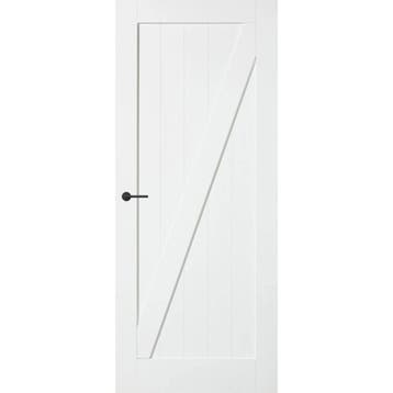 Skantrae SKS2515 Barndeur  83x211,5 (Wit, Stomp, Paneeldeur), Doe-het-zelf en Verbouw, Deuren en Horren, 80 tot 100 cm, Binnendeur