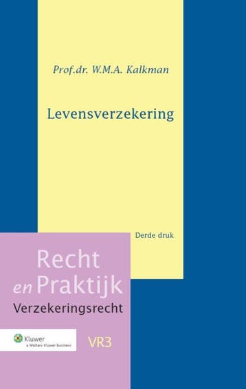 Levensverzekering | W.M.A. Kalkman | Nieuw, Ophalen of Verzenden, Nieuw, W.M.A. Kalkman