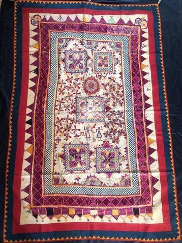 Artigiane della comunità Banjara o tribù del Kutch, Gujarat, Antiek en Kunst