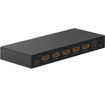 HDMI matrix | Goobay | 4- naar 1-poorts, Audio, Tv en Foto, Audiokabels en Televisiekabels, Verzenden, Nieuw