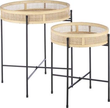 2dekans | Mica Decorations Leandro Bijzettafel - Set van 2 -, Huis en Inrichting, Tafels | Bijzettafels, Ophalen of Verzenden