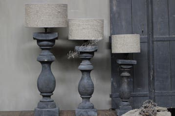 Cilinder lampenkap Shabby 30 cm, Ophalen of Verzenden, Nieuw