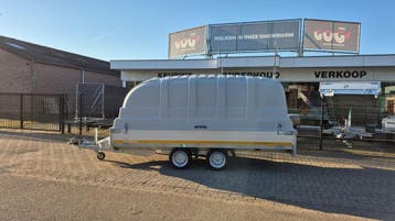 eduard plateawagen 400x180cm met afdekkap deze moet je zien, Nieuw