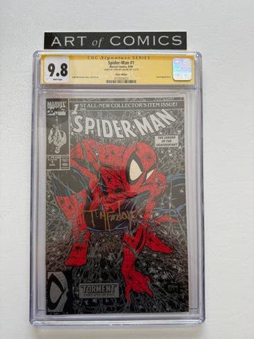 Spider-Man #1 - Silver Edition - Signed by Todd McFarlane -, Nieuw
