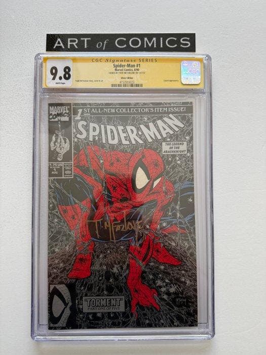 Spider-Man #1 - Silver Edition - Signed by Todd McFarlane -, Boeken, Strips | Comics