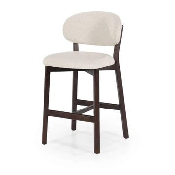 Barstoel Mikky Bruin - Beige Moon - 96258 - barkruk/stoel, Nieuw, Stof