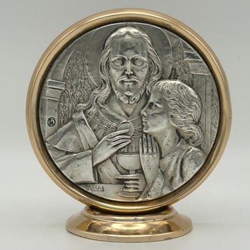 Icoon - Jezus Christus - Verzilverd - Farsal-Eerste communie
