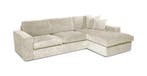 Hoekbank Leiden - hoekbanken - Creme, Nieuw, 150 cm of meer, Stof, 200 tot 250 cm