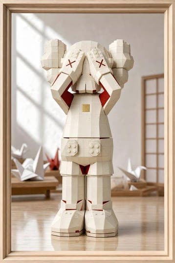 daveY - KAWS LEGO – Folded Soul (Origami), Nieuw