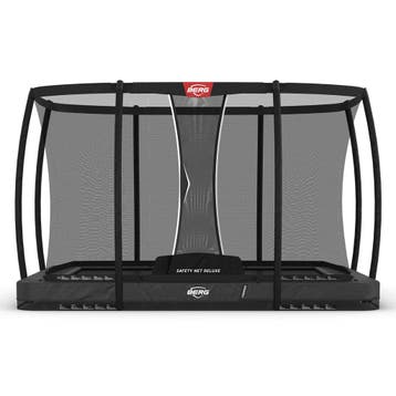 Ingraaf trampoline rechthoek 330x220 cm grijs met veiligh..., Ophalen of Verzenden, Nieuw