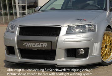 Rieger bumper | geschikt voor Audi A3 8P 2003-2005 3D | ABS, Verzenden, Nieuw, Audi