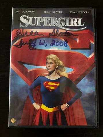 DVD Supergirl - Gesigneerd door Helen Slater, Ophalen of Verzenden, Nieuw, Film, Overige typen
