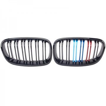 Grill Nieren BMW F20/F21 11-15 Glans Zwart Dubbel Spaak M, Ophalen of Verzenden, Nieuw