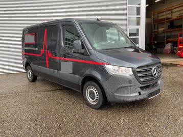 Zakelijke Lease |  Mercedes-Benz Sprinter L2 2x Schuifdeur/, Stof, Gebruikt, Mercedes-Benz, Zilver of Grijs