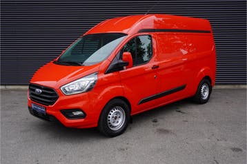 Ford Transit Custom 300 131pk L2H2 Sortimo Werkplaats inrich, Stof, Gebruikt, Overige kleuren, Ford