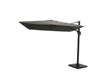 Nesling coolfit plus zweefparasol 300 x 300 cm. antraciet, Nieuw, 2 tot 3 meter, Zweefparasol, Verstelbaar