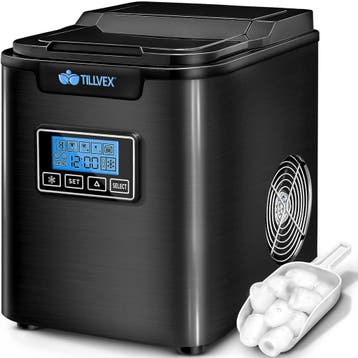 IJsblokjesmachine – 12kg/24 uur – IJsmachine - IJsblokjesmak, Verzenden, Zo goed als nieuw