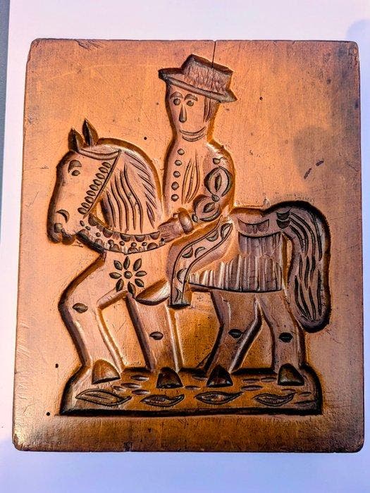 Plank - Beuken, Pear - Speculaas plank, Antiek en Kunst, Curiosa en Brocante